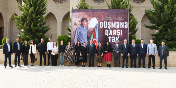 Ağdamda Azərbaycanın Milli Qəhrəmanı Natiq Qasımova həsr olunmuş"Düşmənə qarşı tək" qısametrajlı filminin təqdimatı keçirilib
